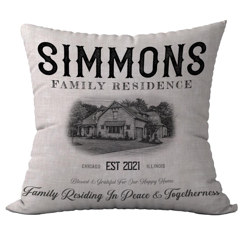 Beige Personalized Designer Decorative Pillow