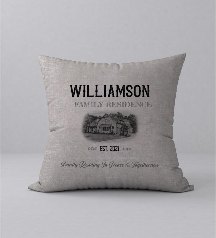 Beige Personalized Designer Decorative Pillow